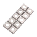 10 Pcs Square 4 Inch Radius Carbide Insert Cutter for Woodworking Turning T