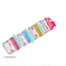 4 Layers Baby Milk Powder Formula Dispenser Food Container Storage Pink