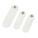 3pcs Reusable Cable Ties Cord Hook & Loop for Earphone Cable Charger White