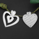 5pcs Heart Sewing Thread Metal Die Cutting Dies DIY Scrapbooking Embossing