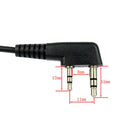Extendable Throat Microphone Headset PTT Walkie Talkie Earpiece For Kenwood