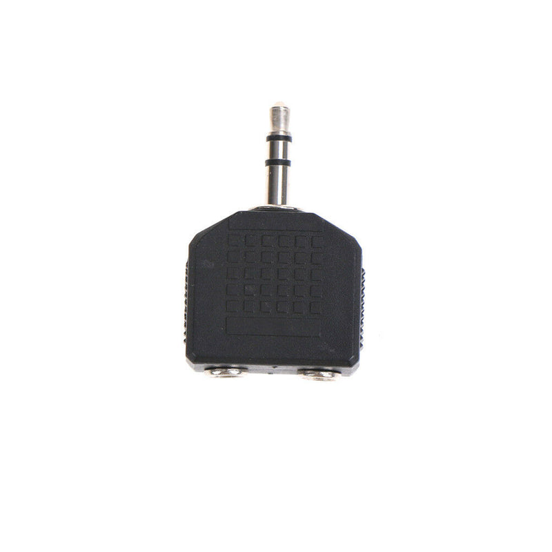 3.5mm Splitter Mono Adaptor Connector 2 Socket To 1 Plug For Mobile Computer  Z