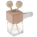 Air Freshener Perfume Bottle Pendant Essential Oils Car Hanging Glass Clips JR