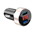 Car Charger 5V 3.1A With LED Display Universal Dual Usb Phone Car-Charger