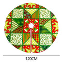 120cm Christmas Tree Skirt Festival Decoration for Home Party Ornament (E)