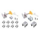 10Pcs/Set Sliding Window Locks Stop Aluminum Alloy Door Frame Security Lock N2W3