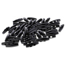 100x Wooden Toggles Buttons Olive Shape Sewing Button 2 Holes Embellishments