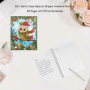 DIY Christmas Owl Special Shaped Diamond Painting 50 Pages A4 Notebook Gift