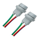 2 Pieces W5W T10 Parking Light Socket With Glass Base And LED Socket For Brake