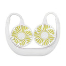 Portable 3 Speed Neckband Fan USB Rechargeable Travel Wearable Air Cooler