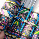 Artist Paint Brushes Storage Case Roll Up Pen Holder Canvas Bag Organizer