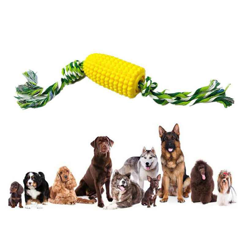 Corn Dog Chew Toys, Dog Toothbrush Corn Teeth Cleaning Toys Puppy Chew Brushing