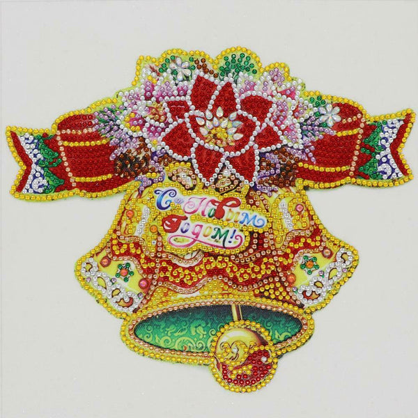 5D DIY Special Shaped Diamond Painting Christmas Bell Embroidery Mosaic Kit