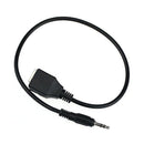 3.5mm Audio Male to RJ45 Socket Ethernet Adapter Short Cable CAT5 CAT6 Extender