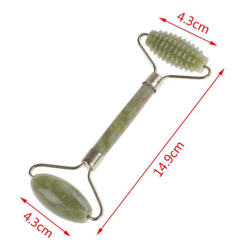 Natural jade stone face massager rollers spa head neck body facial tools top FT