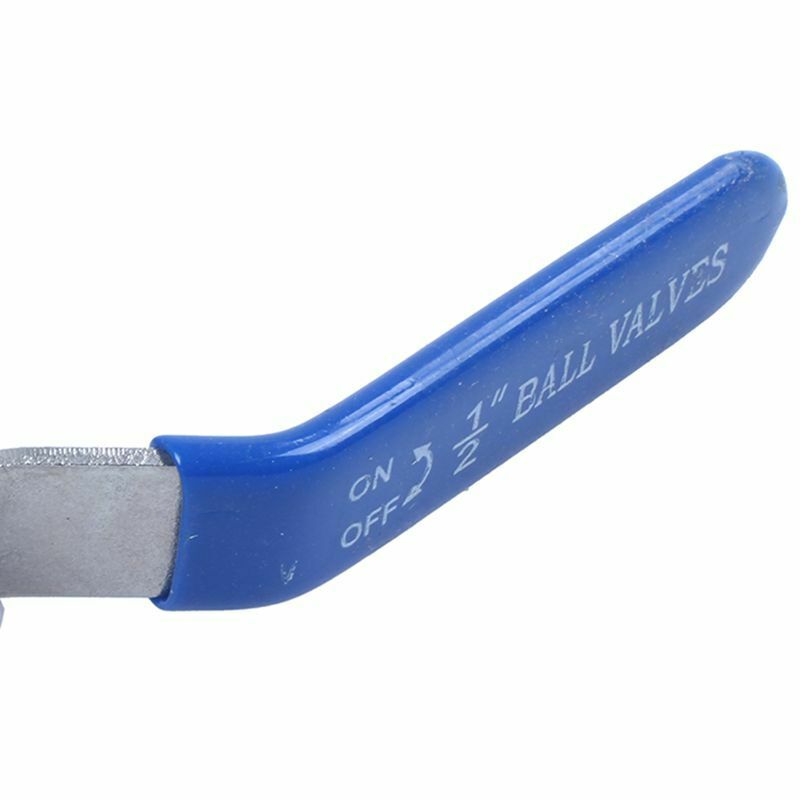 1/2 inch NPT Female 304 Stainless Steel Full Port Ball Valve Vinyl Handle W