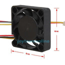 40mm 3 Pin Connector Computer Case CPU Cooler Cooling Fan Radiator DC 12V Black
