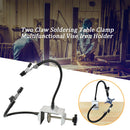 Two Claw Soldering Table Clamp Multifunctional Vise Iron Holder Aluminum Alloy