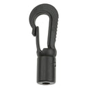 10 Black Kayak Boat Canoe Dinghy  Shock Cords End Snap Hooks Bag Clips