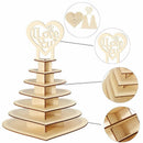 Heart Wedding Chocolate Display Stan Rustic Wedding Love Decor Wood WeddingB Ew