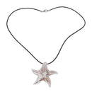 Set Starfish Lampwork Glass Necklace Pendant Earrings HOT R5M9