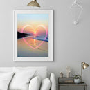 Full Round Drill Diamond Painting DIY Love Sunset Cross Stitch Embroidery