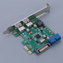 PCI-E to USB3.0 expansion Card 2 Ports USB 3.0 PCIe Adapter NEC Chipset