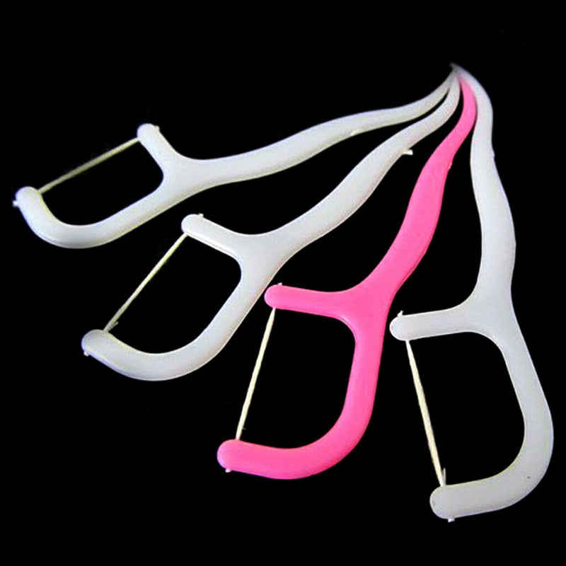 250x Dental Floss Flosser Picks Teeth Toothpicks Stick Oral Care Tooth Clean New