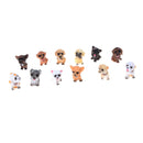 12pcs/set Dog Puppy Collections Gardening Ornaments Animal Figures Toys  OZ