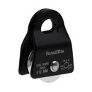 20KN General Purpose Mobile Pulley Rock Climbing Caving 12mm Rope Black tool