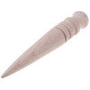 3Pcs Solid Leathercraft Tool Edge Slicker Round Wood Slicking Burnishing Leather