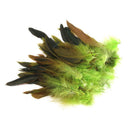 150Pcs Natural Dyed Goose Feathers DIY Craft Green Deep Blue Orange 12-18 cm