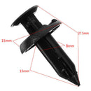 100pcs Car Bumper Fenders Auto Fastener Clip for Plate Fixed Clamp Rivet