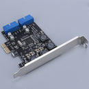 4 Ports USB 3.0 PCI-e Expansion Card - PCI express PCIe Hub Adapter, for Windows