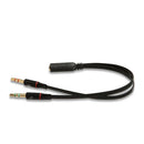Y%Splitter 1 Female to 2 Male 3.5mm Mic Stereo Audio Adapter Audio Cable For  Kw