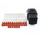 2 Sets 16 Pin Car Motorcycle Waterproof Electrical Wire Connector Plug+Se AMA