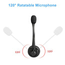 Call Center Noise Cancelling Clear Chat Portable With Microphone USB Headset
