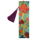 DIY Flower Special Shaped Diamond Painting Leather Tassel Bookmark Crafts
