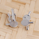 Fashion Men Funny Alloy Shirts Cufflinks Buttons Ping Pong Charm Jewelry GiftsTE