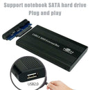 2.5 inch Hard Disk Case Aluminum Alloy SATA USB2.0 External Hard Drive Case