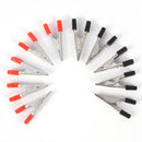 10pcs crocodile clips plastic handle testing metal alligator clips clamps  Z