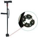 Folding Cane Self Standing Walking Cane Elder Collapsible Lightweight T7H4