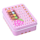 Retro Tin Small Rectangular Iron Storage Jars Jewelry Box Home Decoration G O1U7