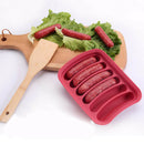 DIY Sausage Making Mold Silicone Burger Hot Dog Maker Mould Patty Maker Red