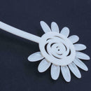 White Acrylic UV False Nail Art Design Tips Polish Display Practice Wheel,  E6I1