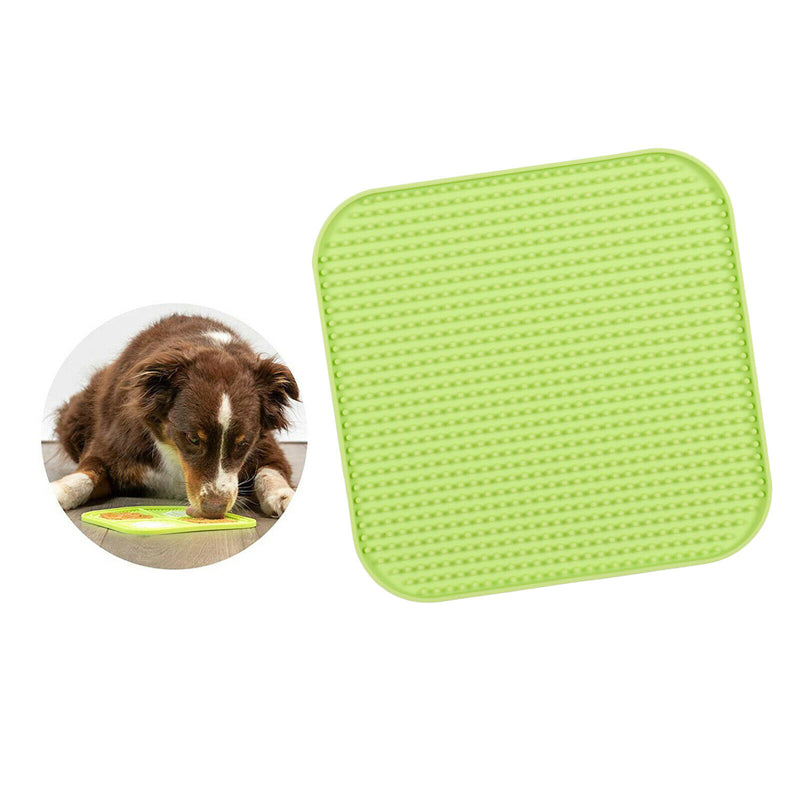 Dog Lick Mat Fun Alternative to Slow Feeder Dog Bowl Snuffle Mat Green B