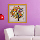 DIY Colorful Four Season Tree Counted Cross Stitch Kit Embroidery Summer