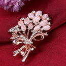 Bouquet Diamond Corsage Alloy Brooch Metal Brooch Exquisite Accessory