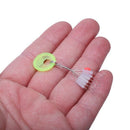 700 Pcs/100 Groups Fishing Bobber Stopper 7 In 1 Transparent Rubber Cylindr