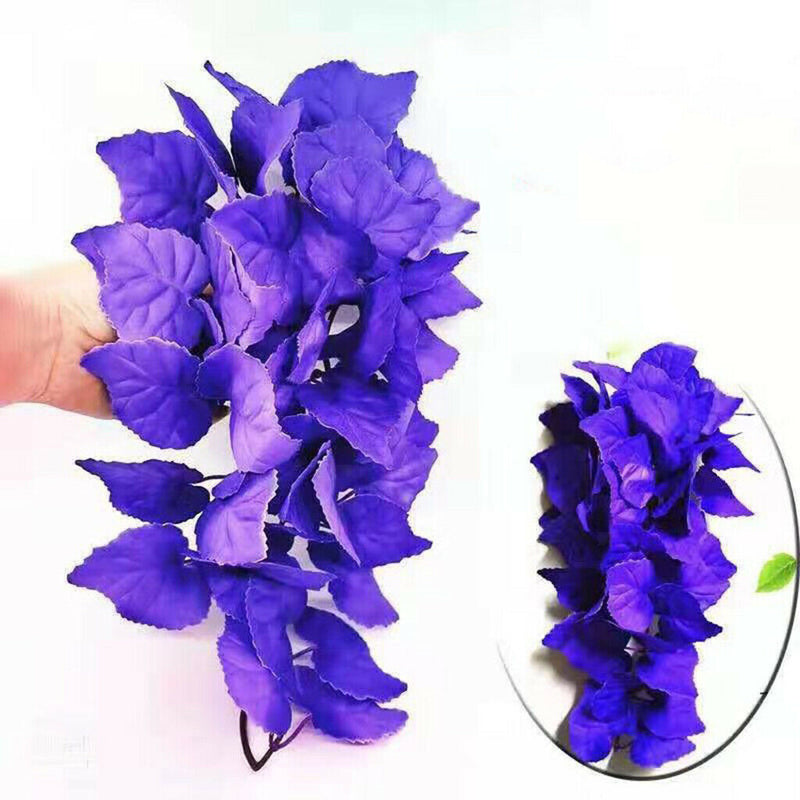 4x Artificial Leaves Cane Aquarium Tank Decor